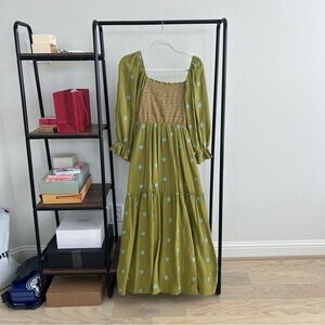 Floral Green Maxi Dress